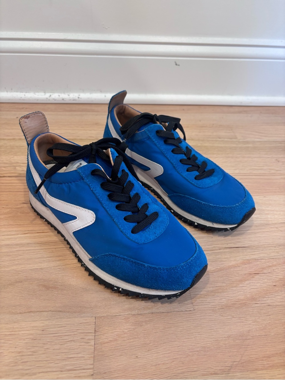 rag & bone Retro Runner Cerulean Blue Low Top Sneakers size 37